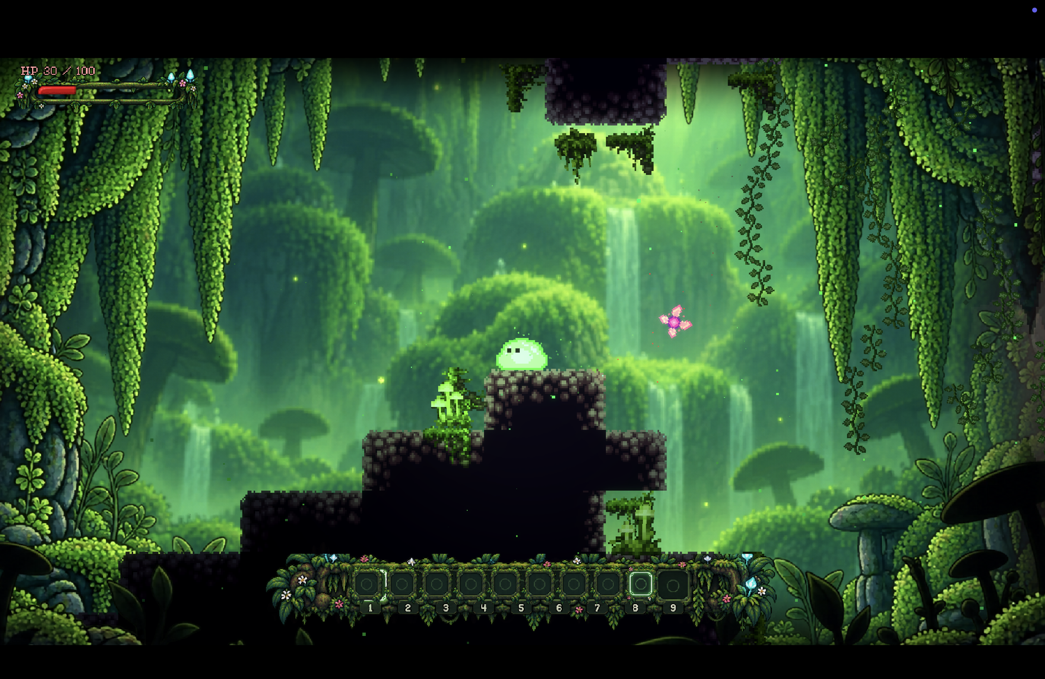Lush Cave gameplay screenshot